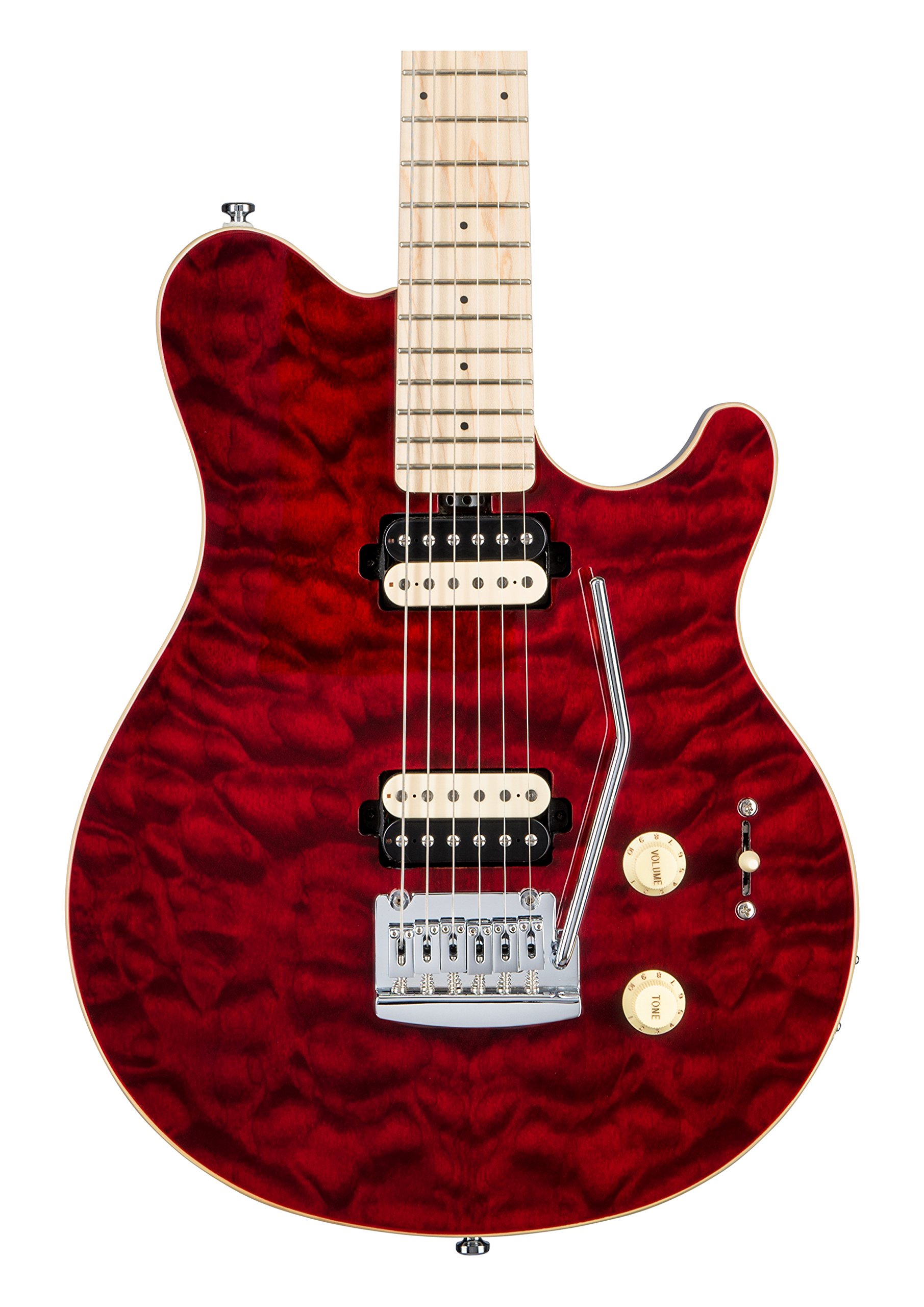 Sterling by Music Man SUB AX3 Axis Electric Guitar, Red : Amazon